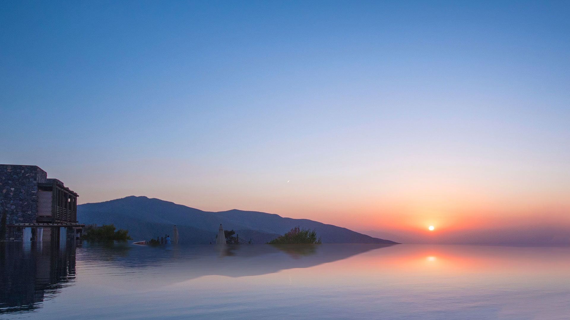 Oman Sonnenuntergang. Luxusreise