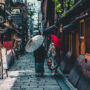 Kyoto Gasse. Luxusreisen