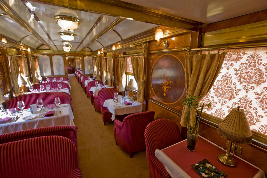 Tren Al Andalus: Dinner im Salonwagen. Luxusreisen