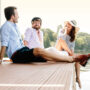 Mit Freunden oder Familie an Bord der Rev Houses. Luxusreisen